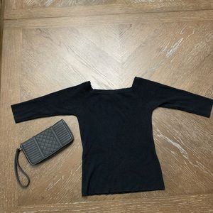 Taunt black ribbed pullover sweater Size S